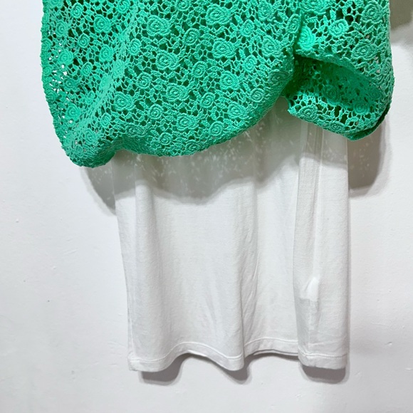 NWOT Silvian Heach Green Bodycon Crochet Sleeveless Dress Size XS - Picture 10 of 15